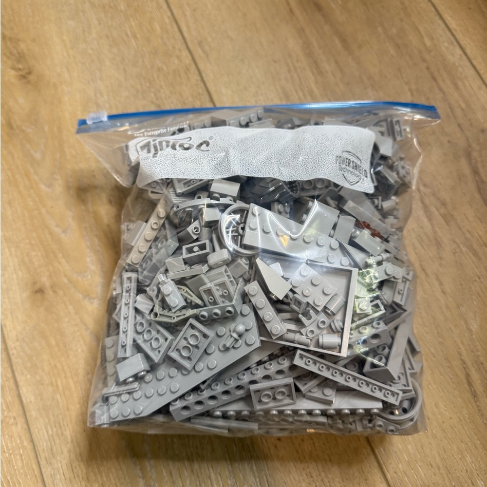 Bag of Light Gray Assorted Legos 2.6lbs